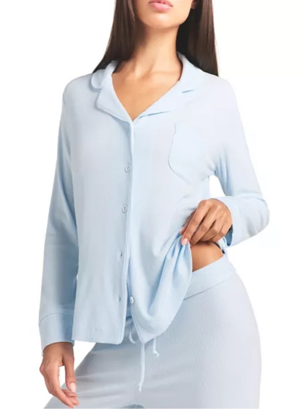 SKIMS SOFT LOUNGE SLEEP SET LIMITED EDITION: BABY BLUE MEDIUM - Picture 3 of 11